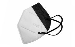 KN95 respiratory protective mask - black and white