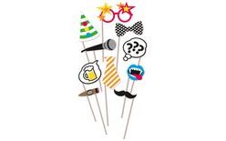 Photo Booth with Props - 10 Pieces