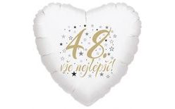 48. narozeniny balónek srdce