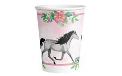Koňské papierové poháre 8 ks 250 ml Amscan