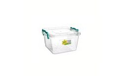 Low Square Plastic Box 1.2 L