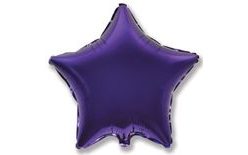 Balón foliový 45 cm Hvězda fialová