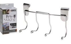 Barbecue tool holder with 4 hooks