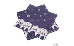 Ubrousek papír WINTER CITY 20 ks 33x33 cm