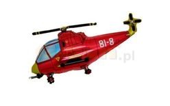 Fólia léggömb Helikopter piros 60 cm