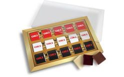 Promotional chocolate set 15x5g with your design/logo – from 100 pcs