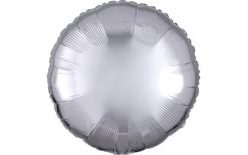 Strieborný metalický kruhový balónek Amscan