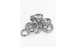 Silver Decorative Rings (10 pcs)