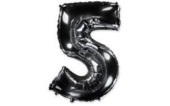 Fólia számú lufi Fekete - BLACK 102 cm - 5