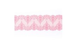 Cukrová krajka růžová - šířka 6 cm