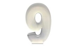 Lufidekorációs konstrukció – 9-es szám