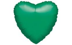 Green Heart Foil Balloon