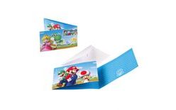 Super Mario Party Invitations - 8 pcs