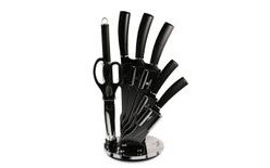 Sada nožů ve stojanu 8 ks Black Silver Collection