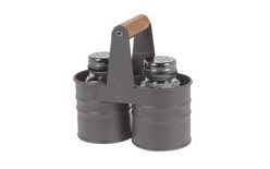 Spice Dispenser Set Metal/Glass 2 pcs