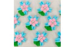 Cukor dekoráció – nagy virágok tálcán (20)