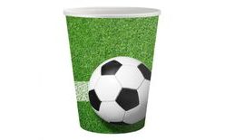 Papírové kelímky FOTBAL - 200 ml - 6 ks