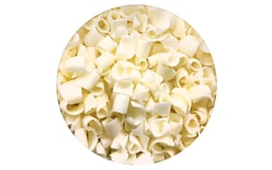 White mini curls - chocolate shavings 50 g