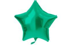 Matte Green Star Foil Balloon - 48 cm