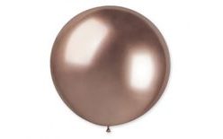 80 cm-es krómozott lufi - fényes rózsaarany (rosegold) 1DB