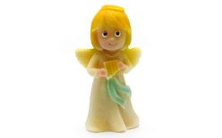 Angel with harp - marzipan edible figurine