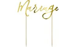 Mariage arany torta dekoráció KPT26-019M