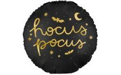 HOKUS POKUS Foil Balloon - Black - Halloween - Witch - 45 cm