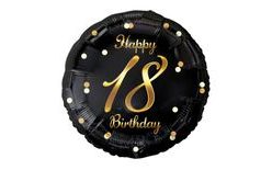 Fólia lufi 18. születésnapra - Boldog Születésnapot - 45 cm