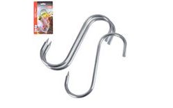 Stainless steel smokehouse hook 3 pcs - 11,5 x 8,4 cm