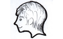 Vystrihovačka - chlapcova hlava