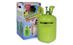 Helium for balloons disposable container 250 without balloons