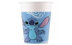 Stitch and Angel Paper Cups - 200 ml - 8 pcs