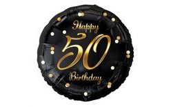 Fólia léggömb 50 éves - Boldog születésnapot - születésnap - 45 cm