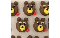 Brown Teddy Bear Sugar Decorations