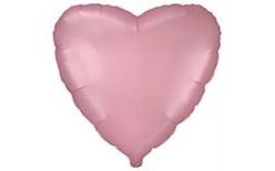 45 cm Foil Balloon Heart PASTEL PINK