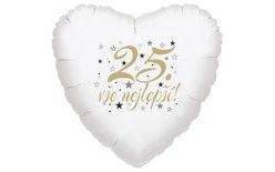 Szív alakú léggömb - 25. születésnap