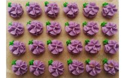 Sugar Flower Decorations on Tray (16) – 24 pcs