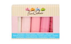 FunCakes Fondant Multipack Pink Colour Palette 5x100g