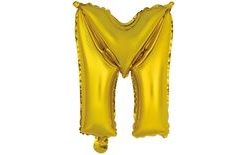 Písmeno M zlatý balónek 40 cm