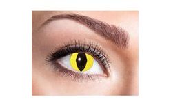 Yellow Cat Contact Lenses - Halloween