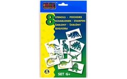 Stencils for blowing markers set G 8pcs