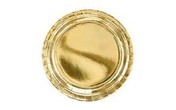 Gold Paper Plates, 23cm, Pack of 6