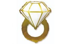 Foil Balloon Wedding Ring - Golden Ring 80 cm - Bachelorette Party
