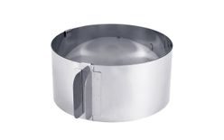 Stainless steel sliding/round mould for cakes and pies