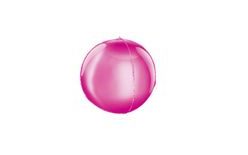 Pink 3D round foil balloon 62 cm