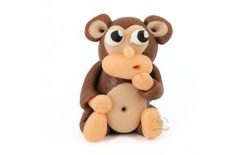 3D figúrka 60 g (opica, opička)