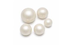 White Pearl Lustre Gelatine Balls – 5 pcs