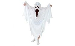 Gyermek jelmez SZELLEM 110/120 cm - unisex - Halloween