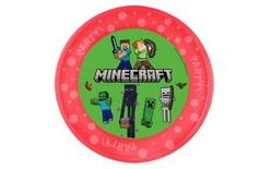 Plastový tanier Pixel - Minecraft - 21 cm - 1 ks