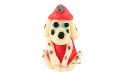 Príležitostná figúrka na tortu – psia partia, červený dalmatín hasič